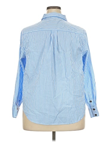 Universal Standard Long Sleeve Button-Down Shirt (view 2)