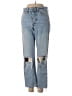Zara Basic Color Block Blue Jeans Size 2 - photo 1