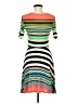 Decree Stripes Orange Casual Dress Size M - photo 2