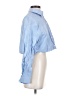 Zara Blue 3/4 Sleeve Button-Down Shirt Size XS - photo 4