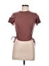 Zara Burgundy Short Sleeve Top Size M - photo 1