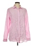 J. McLaughlin Checkered-gingham Pink Long Sleeve Button-Down Shirt Size L - photo 1