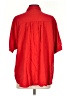 Max Studio 100% Cotton Solid Red Short Sleeve Blouse Size S - photo 2