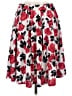 Lularoe Floral Red Casual Skirt Size M - photo 2