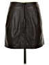 BCBG Black Faux Leather Skirt Size 4 - photo 2