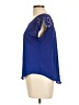 E&M Collection 100% Polyester Blue Short Sleeve Top Size L - photo 5