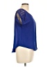 E&M Collection 100% Polyester Blue Short Sleeve Top Size L - photo 4