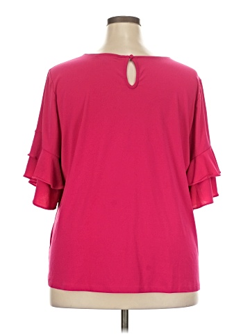 INC International Concepts Short Sleeve Blouse (view 2)