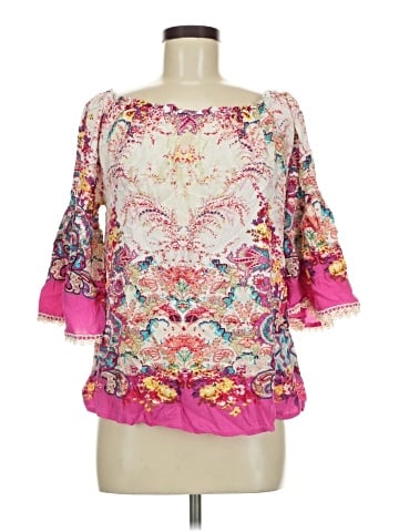 Umgee 3/4 Sleeve Blouse (view 1)