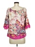 Umgee Pink 3/4 Sleeve Blouse Size M - photo 2