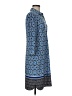 Donna Morgan Print Blue Casual Dress Size 8 - photo 4