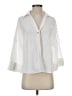 Zara White 3/4 Sleeve Button-Down Shirt Size XS - photo 1