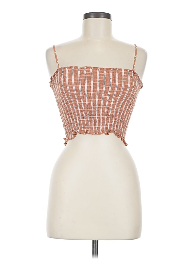 Pre-owned Forever 21 Contemporary Tube Top Orange Strapless Neckline Tops