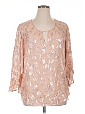 Lilly Pulitzer 3/4 Sleeve Silk Top (view 1)