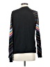 Wildfox 100% Cotton Chevron-herringbone Black Pullover Sweater Size XS - photo 2