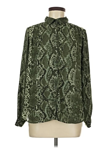 Indigo Rose Long Sleeve Blouse (view 1)