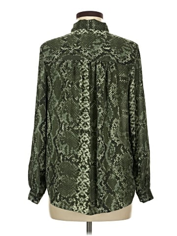 Indigo Rose Long Sleeve Blouse (view 2)