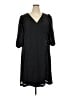 Halogen 100% Polyester Solid Black Casual Dress Size 2X - photo 1