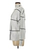 Tahari Checkered-gingham Gray Turtleneck Sweater Size L - photo 5
