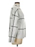 Tahari Checkered-gingham Gray Turtleneck Sweater Size L - photo 4