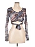 Tic : Toc Gray Long Sleeve Top Size L - photo 1