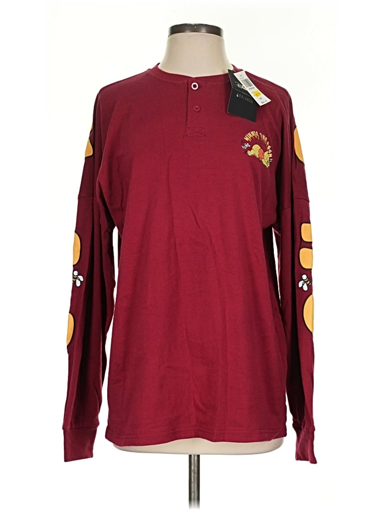 Disney Long Sleeve T-shirt In Burgundy