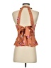 Express 100% Polyester Orange Sleeveless Blouse Size XS - photo 2