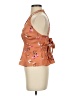 Express 100% Polyester Orange Sleeveless Blouse Size XS - photo 5