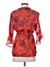 Only 100% Polyester Red 3/4 Sleeve Blouse Size EU 36 / US 6 - photo 2