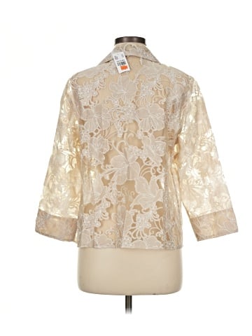 Draper's & Damon's 3/4 Sleeve Button-Down Shirt (view 2)