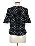 Green Envelope Polka Dots Black 3/4 Sleeve Top Size M - photo 2