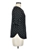 Green Envelope Polka Dots Black 3/4 Sleeve Top Size M - photo 4