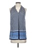 Max Studio Blue Sleeveless Blouse Size S - photo 1