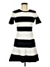 BCBGMAXAZRIA Stripes Black Casual Dress Size M - photo 1