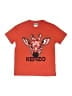 Kenzo 100% Cotton Orange Short Sleeve T-Shirt Size 12 - photo 1