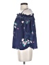 Iz Byer 100% Polyester Blue 3/4 Sleeve Blouse Size XS - photo 5