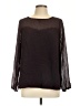 Apt. 9 100% Polyester Brown Long Sleeve Blouse Size L - photo 1