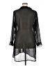 CZ Cover-Ups 100% Polyester Black 3/4 Sleeve Blouse Size 1X - photo 2