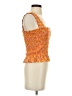 WAYF Orange Sleeveless Top Size S - photo 4