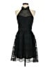 Francesca's 100% Polyester Black Cocktail Dress Size S - photo 1