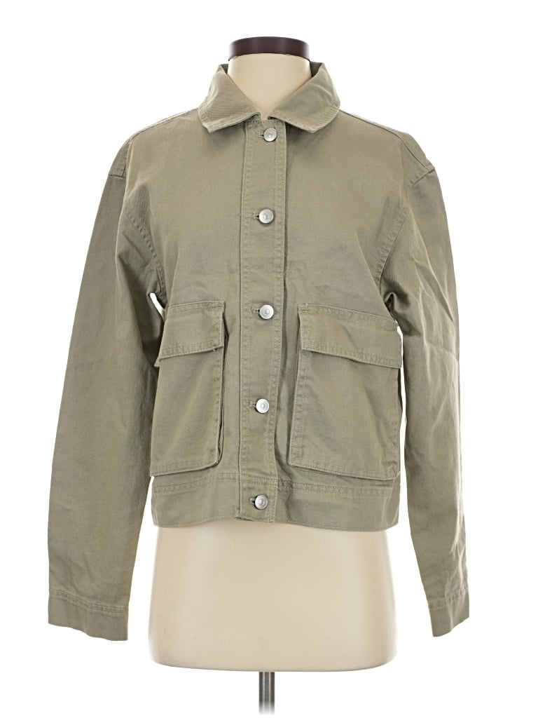 Pre-owned Ann Taylor Loft Jacket In Green