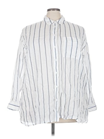 Madewell 3/4 Sleeve Button-Down Shirt (view 1)