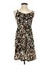 Bobbie Brooks Animal Print Brown Cocktail Dress Size XS - photo 1