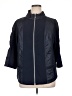 Zenergy by Chico's 100% Polyester Solid Blue Raincoat Size XL (3) - photo 1