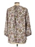 NYDJ 100% Recycled Polyester Brown 3/4 Sleeve Blouse Size L - photo 2