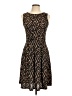 Pretty Young Thing Animal Print Brown Cocktail Dress Size L - photo 1
