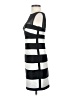 BCBGMAXAZRIA 100% Polyester Stripes Silver Gray Cocktail Dress Size 2 - photo 5