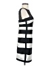 BCBGMAXAZRIA 100% Polyester Stripes Silver Gray Cocktail Dress Size 2 - photo 4