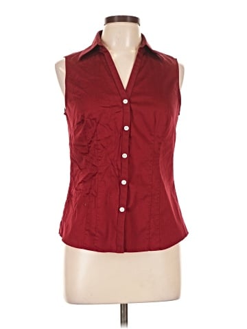 Ann Taylor Sleeveless Button-Down Shirt (view 1)