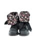 Dr. Martens 100% Leather Floral Black Ankle Boots Size 7 - photo 2